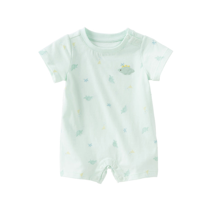 Dave&Bella Baby Girls/Boys Summer Playful Prints Comfortable Cotton Indoor Rompers