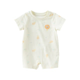 Dave&Bella Baby Girls/Boys Summer Playful Prints Comfortable Cotton Indoor Rompers