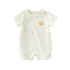 Dave&Bella Baby Girls/Boys Summer Playul Prints Comfotable Cotton Indoor Rompers