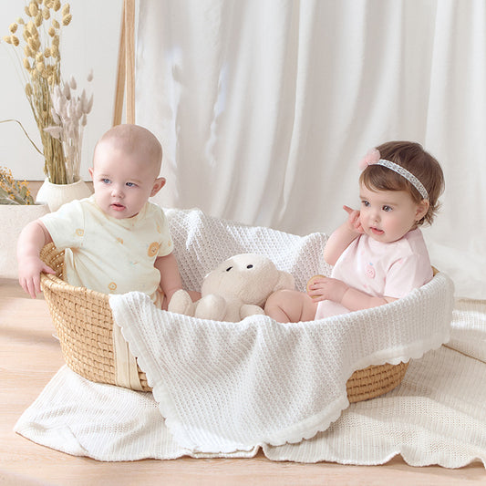 Dave&Bella Baby Girls/Boys Summer Playul Prints Comfotable Cotton Indoor Rompers