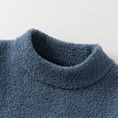 Dave&Bella Toddler Girls/Boys Autumn Carton Print Playful Chenille Sweater Tops