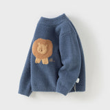 Dave&Bella Toddler Girls/Boys Playful Delicate Jacquard Chenille Sweaters
