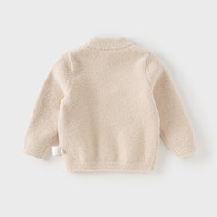 Dave&Bella Toddler Girls/Boys Autumn Carton Print Playful Chenille Sweater Tops