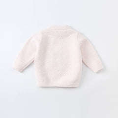 Dave&Bella Toddler Girls/Boys Autumn Carton Print Playful Chenille Sweater Tops
