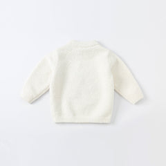 Dave&Bella Toddler Girls/Boys Autumn Carton Print Playful Chenille Sweater Tops