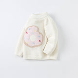 Dave&Bella Toddler Girls/Boys Playful Delicate Jacquard Chenille Sweaters