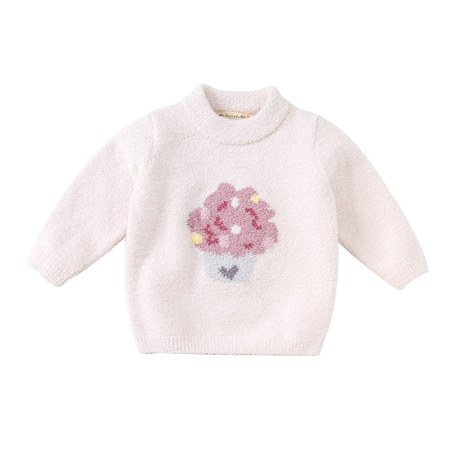 Dave&Bella Toddler Girls/Boys Playful Delicate Jacquard Chenille Sweaters