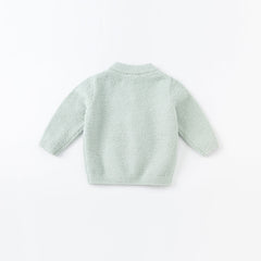Dave&Bella Toddler Girls/Boys Autumn Carton Print Playful Chenille Sweater Tops