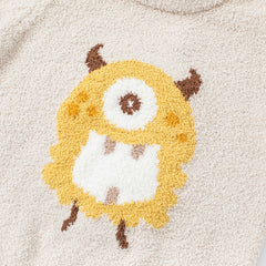 Dave&Bella Toddler Girls/Boys Autumn Carton Print Playful Chenille Sweater Tops