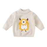 Dave&Bella Toddler Girls/Boys Playful Delicate Jacquard Chenille Sweaters