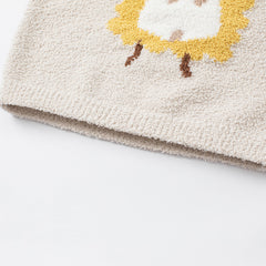 Dave&Bella Toddler Girls/Boys Autumn Carton Print Playful Chenille Sweater Tops