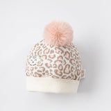 Dave&Bella Girls Cute Styling Pink Leopard Print Brimless Pullover Hat