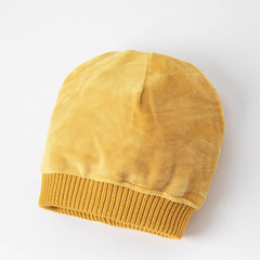 Dave&Bella Boys Winter Navy Blue/Yellow Warm Pullover Knit Hats