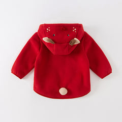 Dave&Bella Girls/Boys Autumn Zoo Series Warm Playful Fleece Jacket Coat
