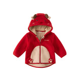 Dave & Bella Kids Unisex Cozy Animal Hooded Fleece Jacket