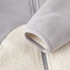 Dave&Bella Girls/Boys Autumn Zoo Series Warm Playful Fleece Jacket Coat