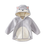 Dave & Bella Kids Unisex Cozy Animal Hooded Fleece Jacket