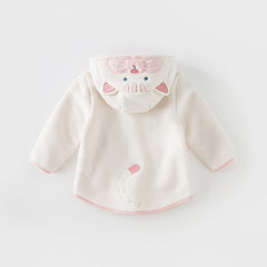 Dave&Bella Girls/Boys Autumn Zoo Series Warm Playful Fleece Jacket Coat