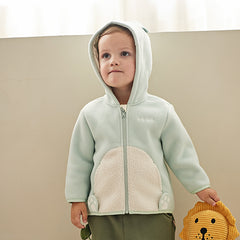 Dave&Bella Girls/Boys Autumn Zoo Series Warm Playful Fleece Jacket Coat