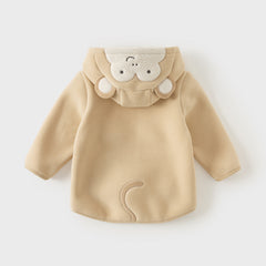 Dave&Bella Girls/Boys Autumn Zoo Series Warm Playful Fleece Jacket Coat