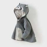 Dave & Bella Kids Unisex Cozy Animal Hooded Fleece Jacket