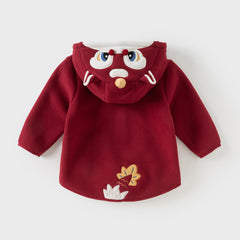 Dave&Bella Toddler Girls/Boys Autumn Cute Animal Style Fleece Hooded Coat