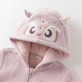 Dave & Bella Kids Unisex Cozy Animal Hooded Fleece Jacket