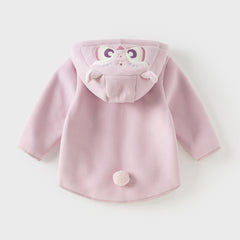 Dave&Bella Toddler Girls/Boys Autumn Cute Animal Style Fleece Hooded Coat