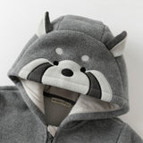 Dave & Bella Kids Unisex Cozy Animal Hooded Fleece Jacket