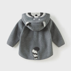 Dave&Bella Toddler Girls/Boys Autumn Cute Animal Style Fleece Hooded Coat