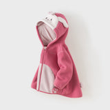 Dave & Bella Kids Unisex Cozy Animal Hooded Fleece Jacket