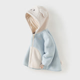 Dave & Bella Kids Unisex Cozy Animal Hooded Fleece Jacket
