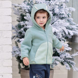 Dave & Bella Kids Unisex Cozy Animal Hooded Fleece Jacket