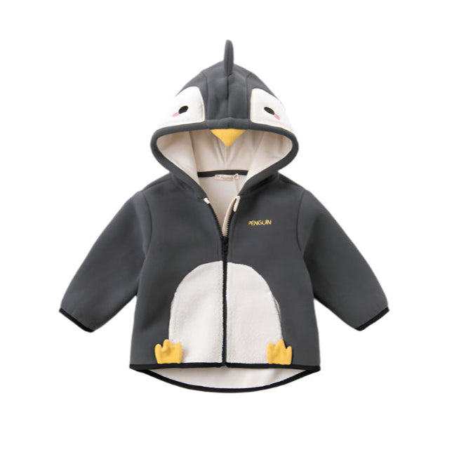 Dave&Bella Girls/Boys Autumn Zoo Series Warm Playful Fleece Jacket Coat