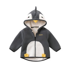Dave&Bella Girls/Boys Autumn Zoo Series Warm Playful Fleece Jacket Coat