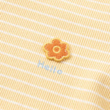 Dave&Bella キッズ 女の子用 多目的タートルネック 通気性コットン長袖Tシャツ トップス