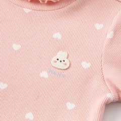 Dave&Bella Kids Girls Versatile Turtle Breathable Cotton Long Sleeve T-shirts Tops