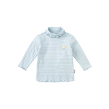 Dave&Bella キッズ 女の子用 多目的タートルネック 通気性コットン長袖Tシャツ トップス