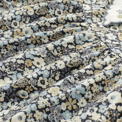 Dave&Bella Toddler Girls Autumn Sweet Cotton Grey Floral Print Casual A-line Dress
