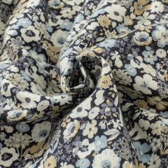 Dave&Bella Toddler Girls Autumn Sweet Cotton Grey Floral Print Casual A-line Dress