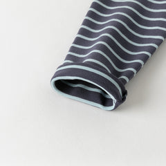Dave&Bella Toddler Girls/Boys Autumn Cotton Striped Half Turtleneck T-Shirts Tops