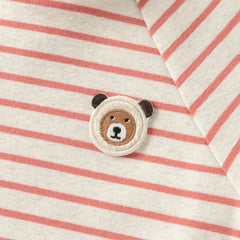 Dave&Bella Toddler Girls/Boys Autumn Cotton Striped Half Turtleneck T-Shirts Tops