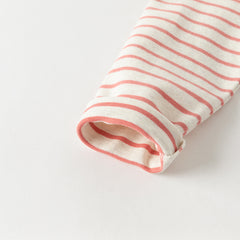 Dave&Bella Toddler Girls/Boys Autumn Cotton Striped Half Turtleneck T-Shirts Tops