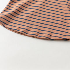 Dave&Bella Toddler Girls/Boys Autumn Cotton Striped Half Turtleneck T-Shirts Tops