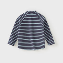 Dave&Bella Toddler Girls/Boys Autumn Cotton Striped Half Turtleneck T-Shirts Tops