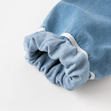 Dave&Bella Kids Girls Fashion Denim Blue Cotton Cape Collar Casual A-line Dress
