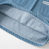 Dave&Bella Kids Girls Fashion Denim Blue Cotton Cape Collar Casual A-line Dress