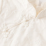 Dave&Bella Toddler Girls Elegant Chinese Style Beige Mesh A-line Dress