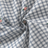 Dave&Bella Toddler Girls Sweet Cotton Blue Plaid Breathable Princess Dress