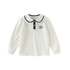 Dave&Bella Children Girls Spring Casual Polo Shirt Tops